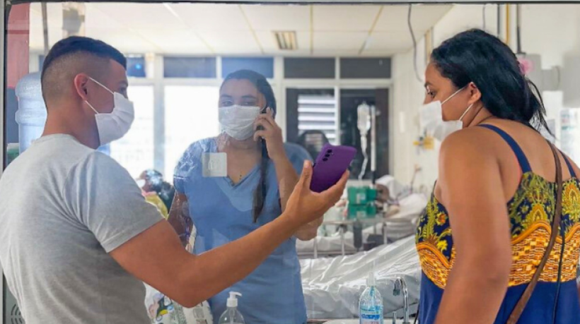 Projeto do HGF reaproxima pacientes em isolamento de seus familiares
