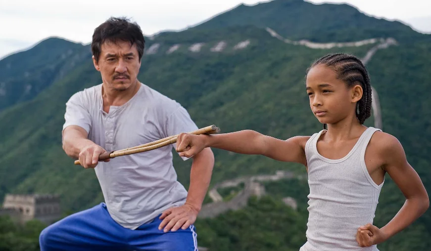 Em 2010, Jackie Chan interpretou o Mestre Han em um remake do clássico Karate Kid.