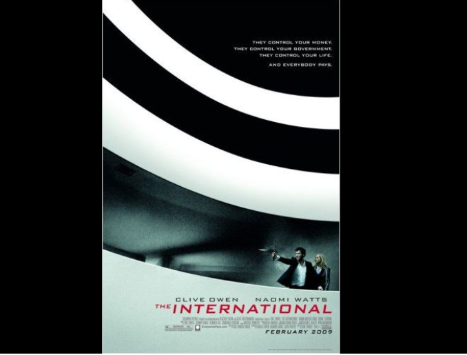 A arquitetura de camadas é tão intrigante que foi cenário de uma longa sequência de perseguição no filme Trama Internacional (2009), estrelado por Clive Owen e Naomi Watts. As curvas do museu são parte do pôster do filme. 