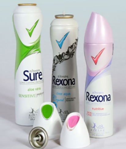 Outro produto da Unilever é o desodorante Rexona.  Mas ele se chama Sure na Grã-Bretanha;  Degree nos EUA; Rexena no Japão; e Shield na África do Sul. 