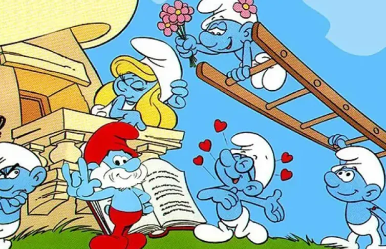 Hanna e Barbera também fizeram desenhos aproveitando obras dos quadrinhos, como os 4 Fantásticos (Marvel, anos 60) e Superamigos (DC, anos 70).  Os Smurfs (do belga Peyo, 1981, na foto) tiveram 9 temporadas e 256 episódios. Só perdem em duração para Scooby Doo.