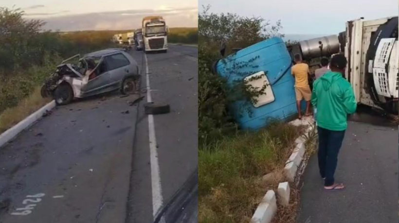 Acidente na BR-116 provocou morte de motorista