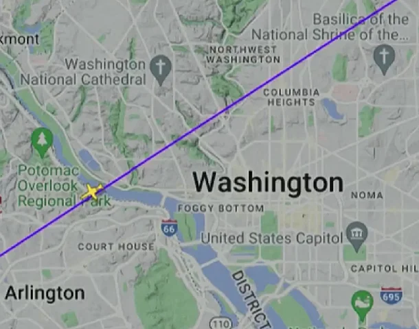 O voo tinha partido da cidade de Elizabethtown, no estado do Tennessee, com destino a Long Island MacArthur, localizada no estado de Nova York. A distância é de cerca de 1.000 km.