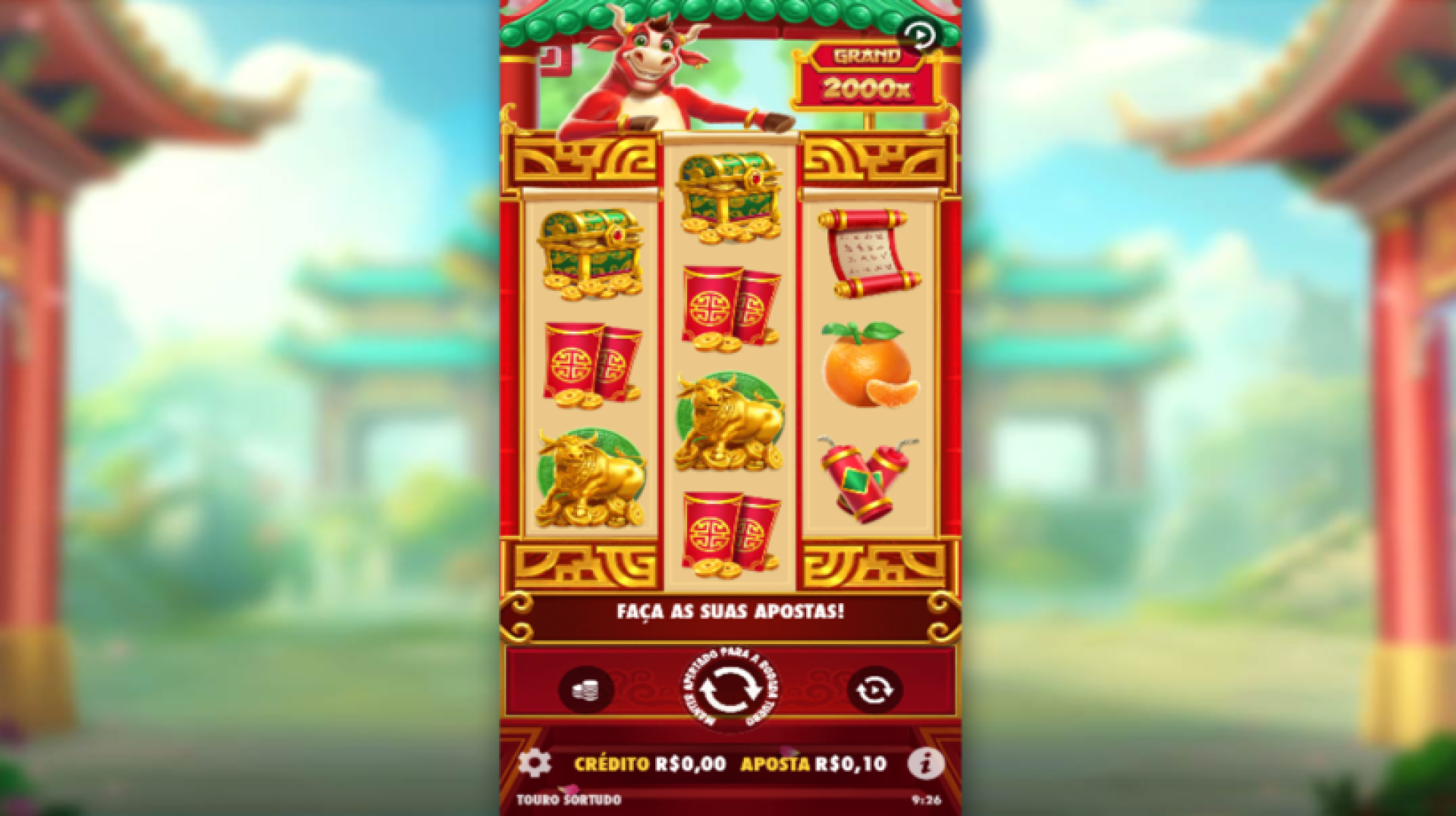Slot de 10 centavos Fortune Ox