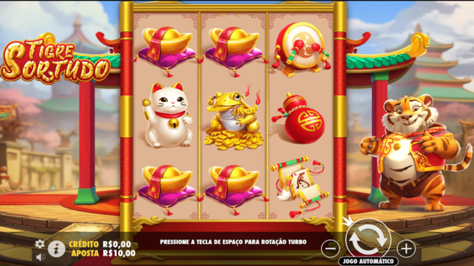 Slot de 10 centavos Tigre Sortudo