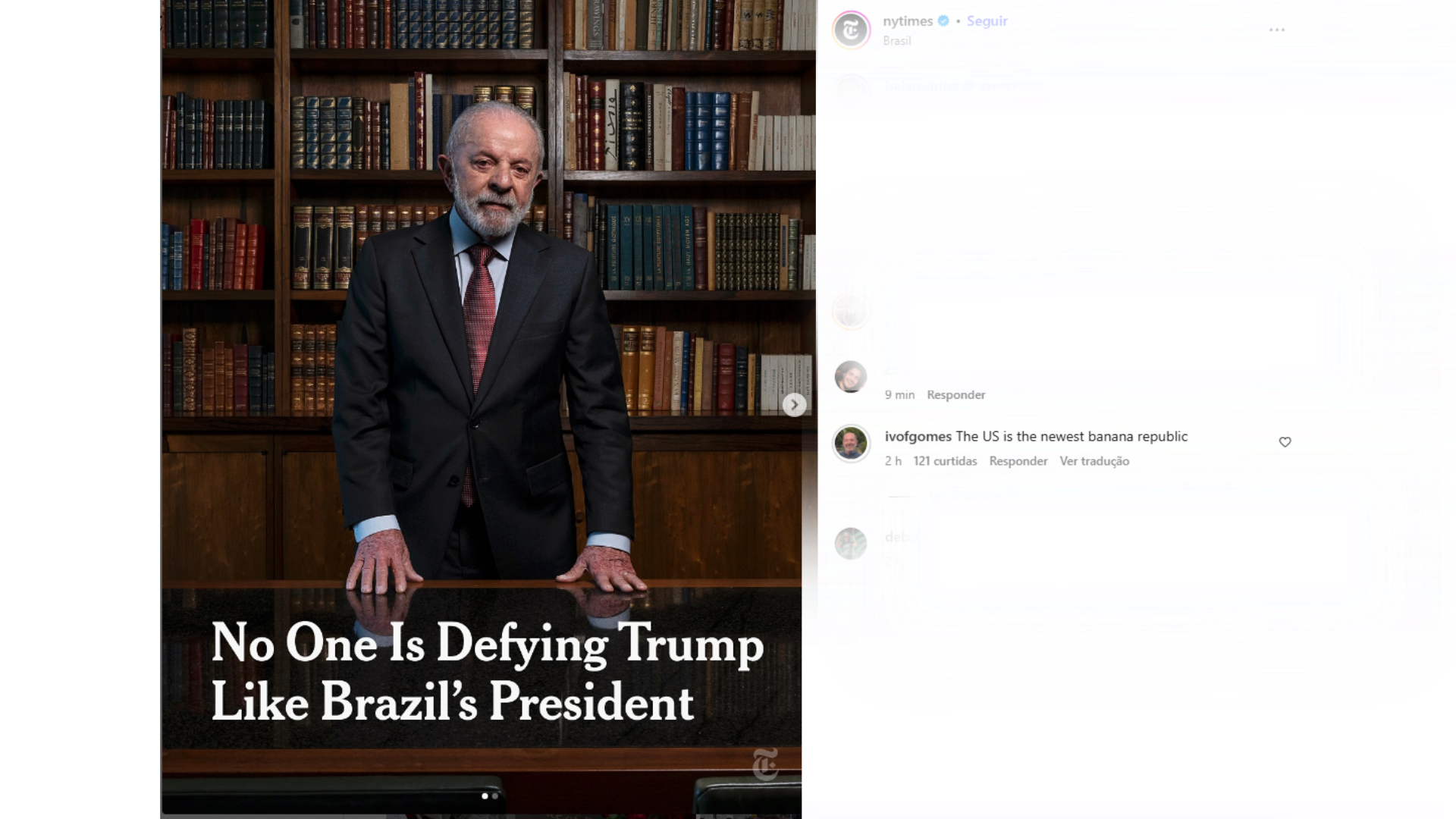 Em publicação do The New York Times, o ex-prefeito de Sobral, Ivo Gomes (PSB) comenta: "The US is the newest banana republic".