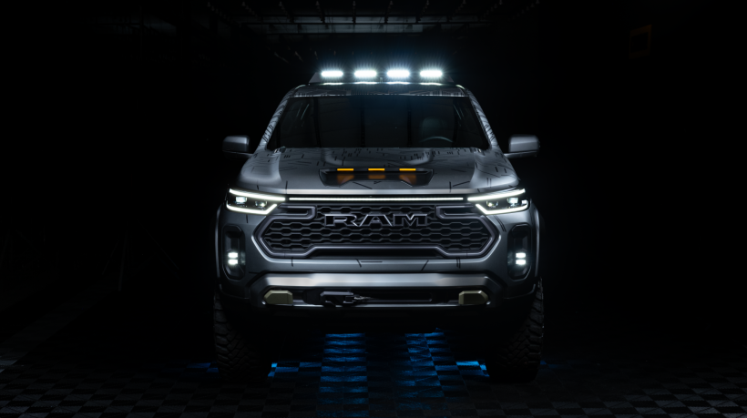 Frente da Ram Dakota Nightfall