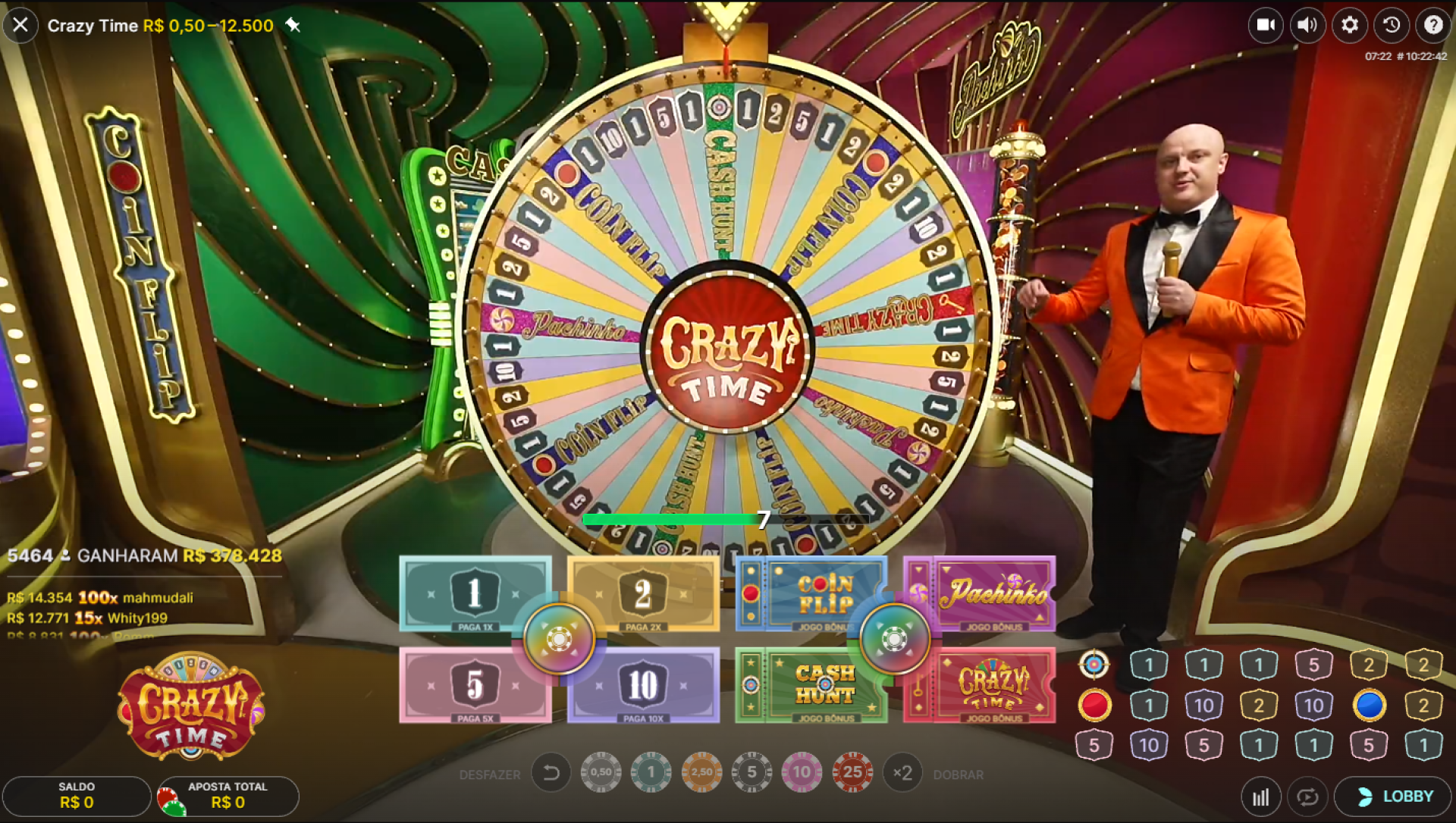 Jogar Crazy Time Ao Vivo