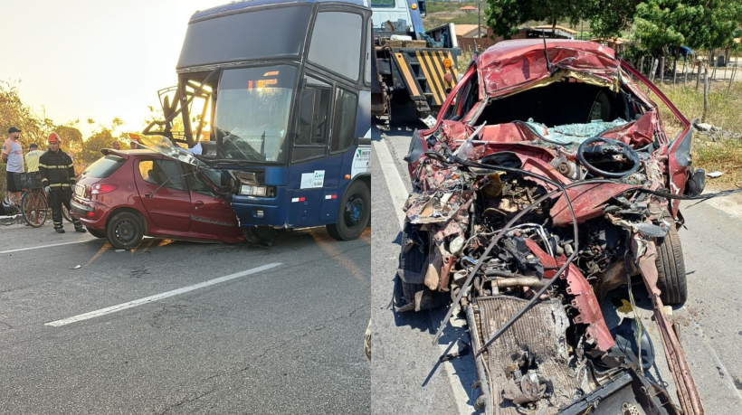 Acidente na Br-116 deixa duas pessoas mortas