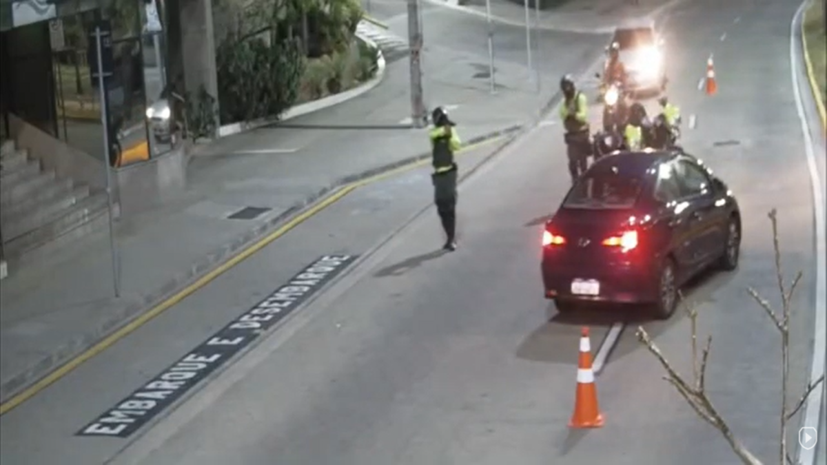 A PMCE localizou o suspeito de dirigir alcoolizado em câmeras de vídeo manitoramento 