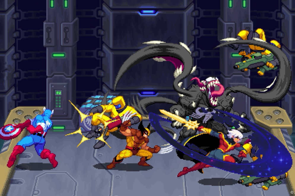 O sistema de troca de aliados inserido no game é chamado de Cosmic Swap e facilita o uso de combos em conjunto mesmo jogando solo.(Foto: Dotemu | Divulgação)