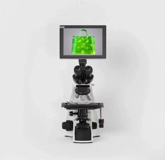 O objeto microscópico mede 657 x 222 x 700 micrômetros. Para visualizá-lo é necessário um microscópio. O lance inicial para arrematar a bolsa minúscula foi de 15.000 dólares. O comprador levou um microscópio junto.