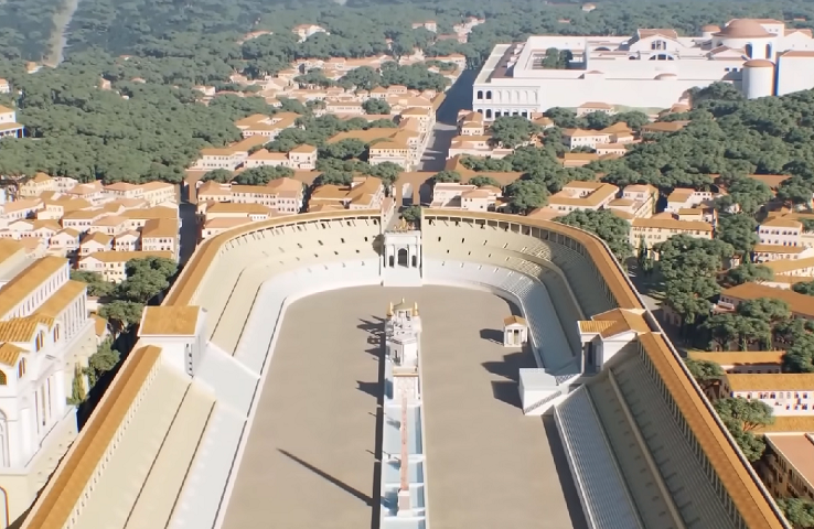 A ideia é proporcionar ao usuário a oportunidade de reviver a cidade no século 4, quando ela figurava entre as maiores do continente.
