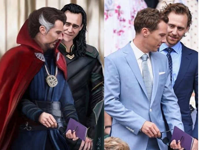  Benedict e o ator Tom Hiddleston formaram uma sólida amizade nas gravações. Tom é o vilão Loki, nas sagas Thor e Vingadores, mas, na vida real, é alguém presente no dia a dia de Benedict.