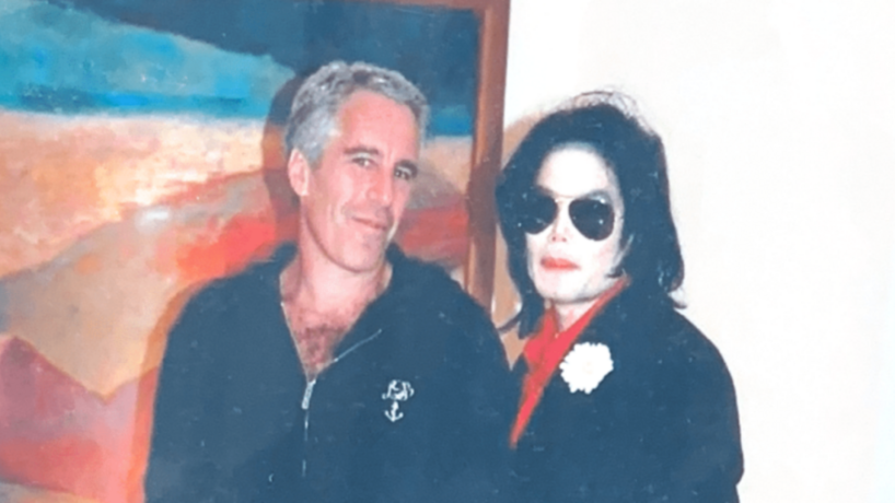 Epstein posa com Michael Jackson 