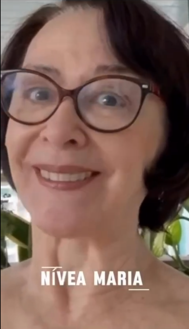 Nívea Maria - com longa trajetória em novelas, cinema e teatro, participou do elenco de Êta Mundo Melhor em 2025. Antes disso, sua última novela foi A Dona do Pedaço em 2019, consolidando décadas de atuação marcante no audiovisual brasileiro.
