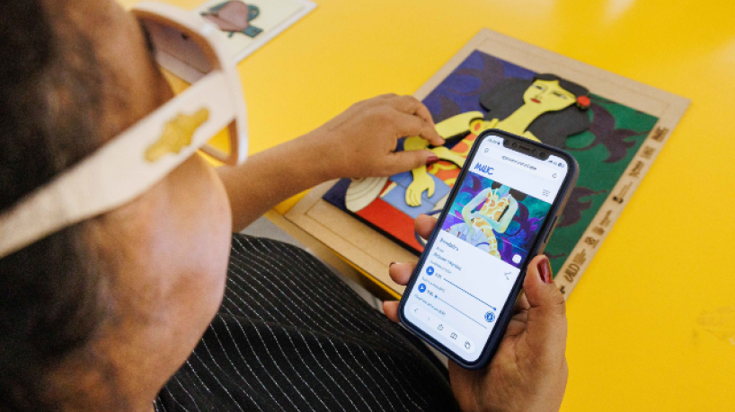 A nova ferramenta  de acessibilidade promove novas formas de acesso à arte 