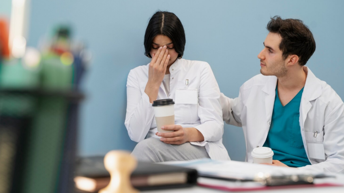 Um quadro de ansiedade ou uma crise de pânico desencadeiam uma série de mecanismos que liberam adrenalina e cortisona. Isso leva a sintomas como taquicardia, sensação de dor no peito