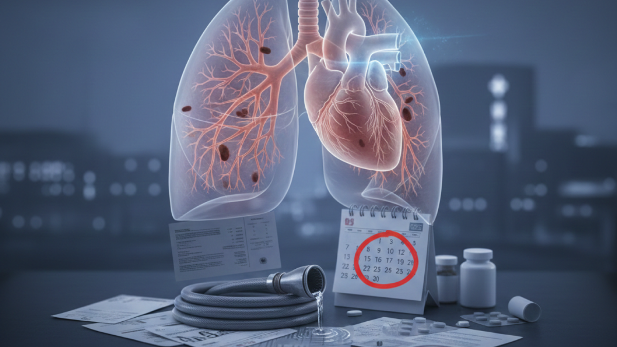 Entre os sintomas estão a falta de ar, dor no peito, inchaço nas pernas e na barriga, tontura e, em casos graves, desmaios
