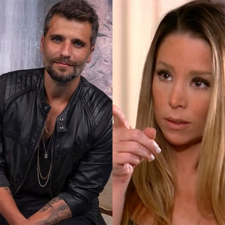 Danielle Winits e Bruno Gagliasso: Os atores assumiram um namoro em 2003 e Winits chegou a fazer uma tatuagem com as iniciais do ator. Eles chegaram a noivar, mas terminaram em 2004.