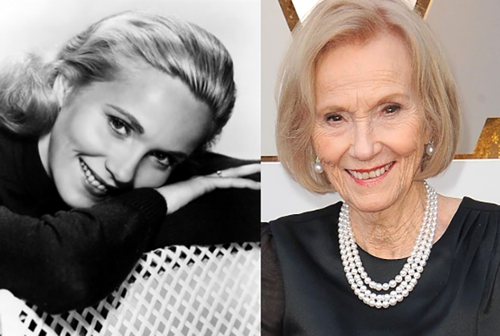 <p>Eva Marie Saint – Nasceu em 4/7/1924 em Nova Jersey (Estados Unidos). Uma das belas loiras da Era de Ouro de Hollywood, Oscar pela atuação em “Sindicato de Ladrões”, ao lado de Marlon Brando (1954). </p>

