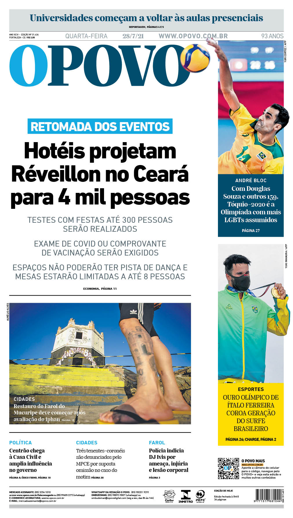 EdiÃ§Ã£o impressa do Jornal O POVO