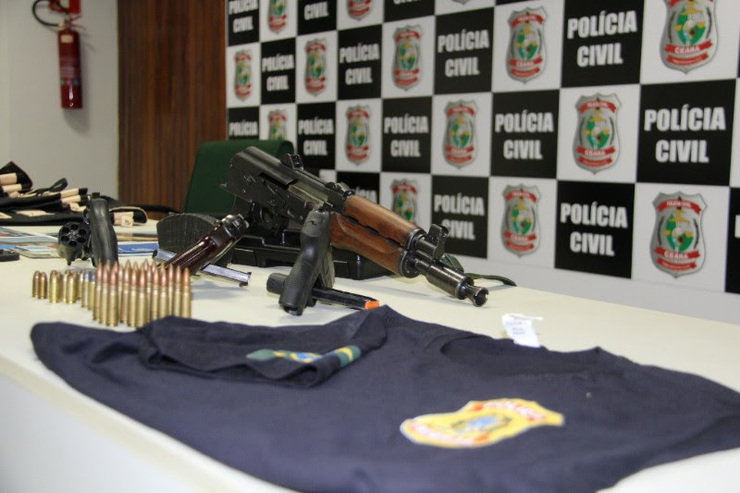 Material apreendido pela Polícia