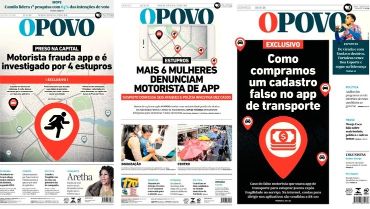 O POVO revelou no ano passado estupros cometidos por motorista de aplicativo(foto: FAC-S&Iacute;MILE)