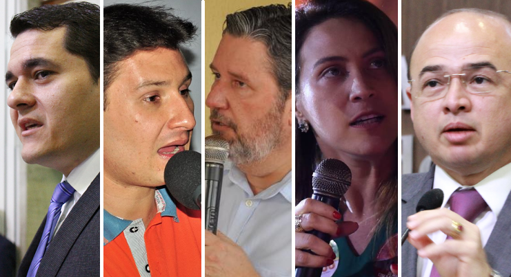 Audic Mota, Marcos Sobreira, Romeu Aldigueri, Ã‰rika Amorim e SÃ©rgio Aguiar sÃ£o alvos de aÃ§Ãµes de adversÃ¡rios (Foto: ReproduÃ§Ã£o/Facebook)