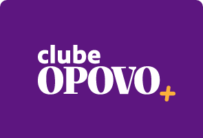 Logo do Clube OPOVO Mais com o fundo roxo